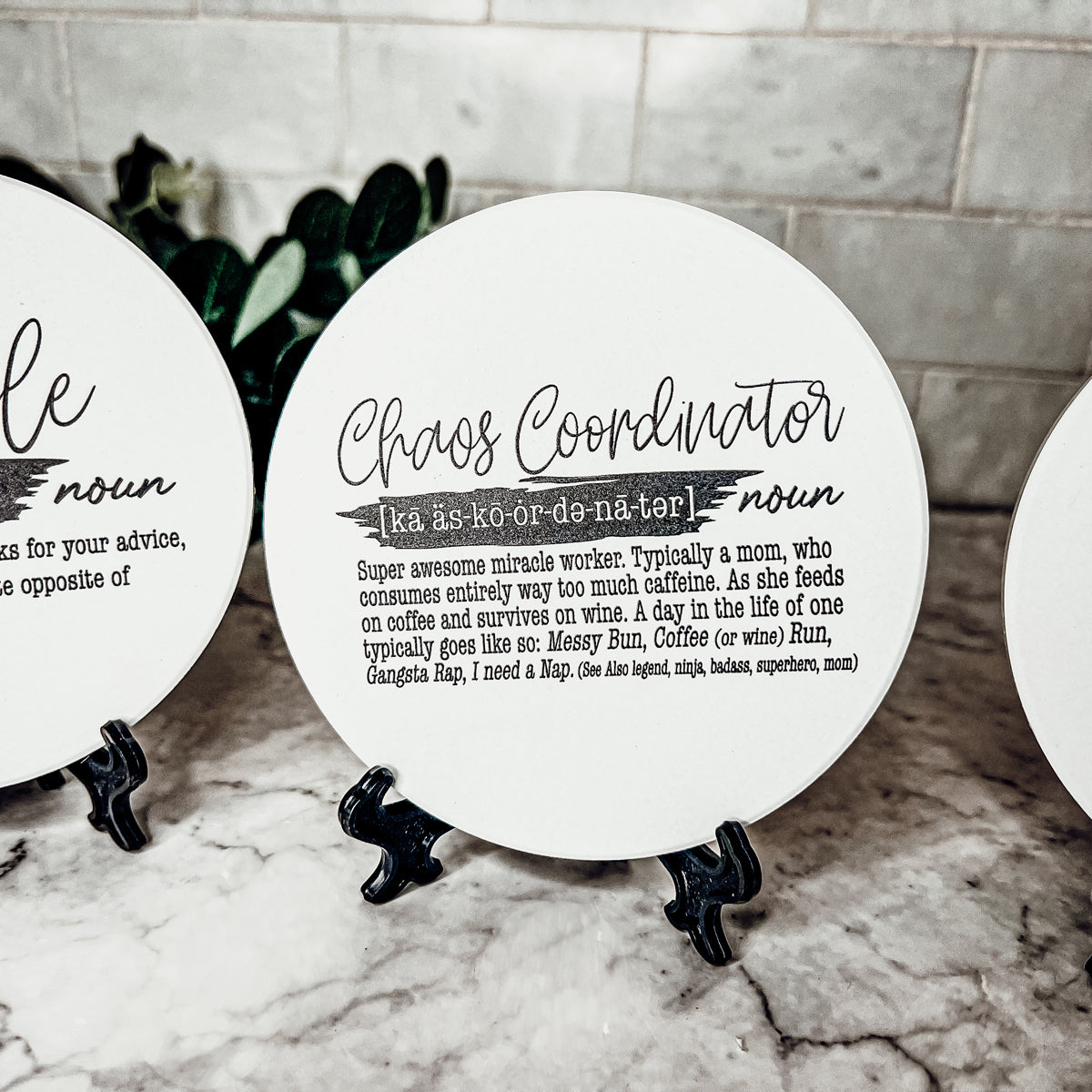 Chaos Coordinator Definition Quote Funny Gift
Housewarming definition gifts
Wedding shower coasters
New home funny gifts
Birthday definition presents
Holiday gift coasters